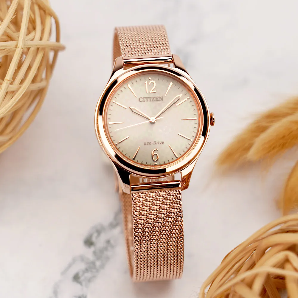 CITIZEN 星辰 光動能時尚菱格紋女錶-32mm EM0509-10A 歷史價格詳細信息