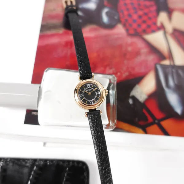 CITIZEN / EG7082-66A / 光動能 復古迷你 小巧典雅 米蘭編織不鏽鋼手錶 白x鍍香檳金 19mm 歷史價格詳細信息
