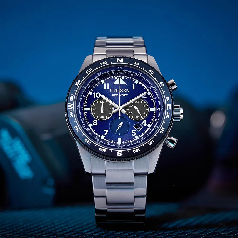 星辰CITIZEN 極速豪傑光動能計時腕錶(CA0615-59E)-黑/43mm 歷史價格詳細信息