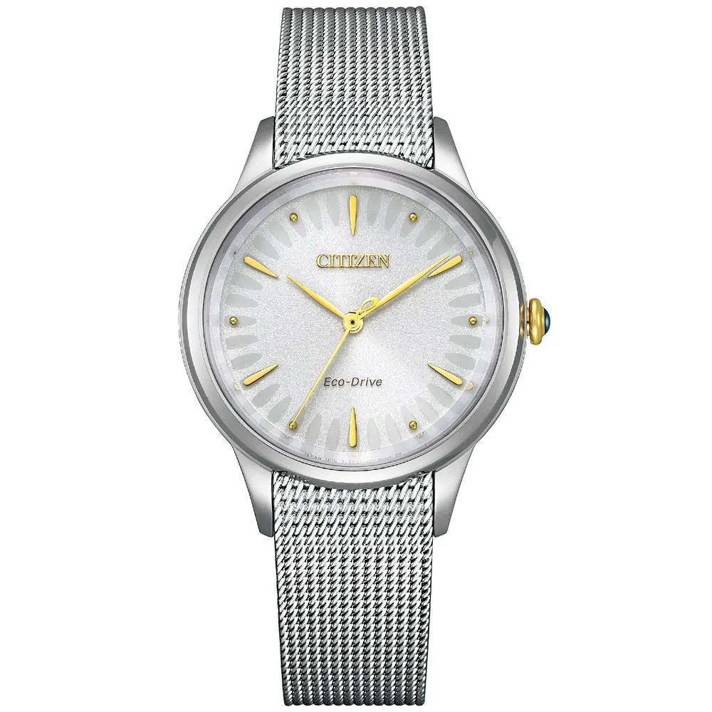 CITIZEN 星辰 光動能白蝶貝米蘭風采時尚女錶/玫瑰金/32mm/EM0508-80Y 歷史價格詳細信息