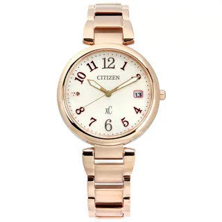 CITIZEN EO1194-53X《XC 田馥甄 廣告款》33mm/光動能/日期百搭女款/櫻花粉紅金【第一鐘錶】 歷史價格詳細信息