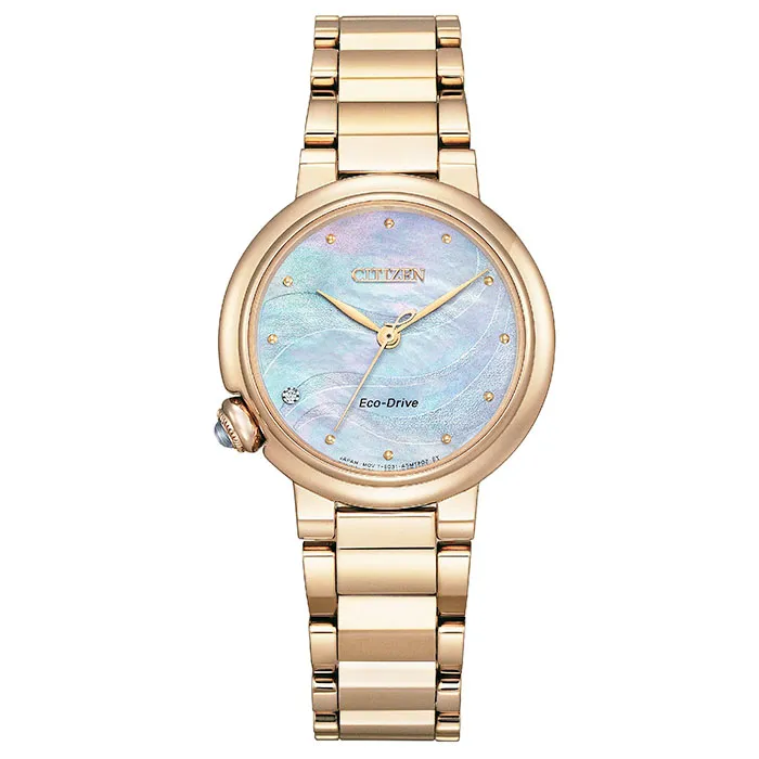 CITIZEN L系列玫瑰金光動能女錶款EM0922-81X 歷史價格詳細信息