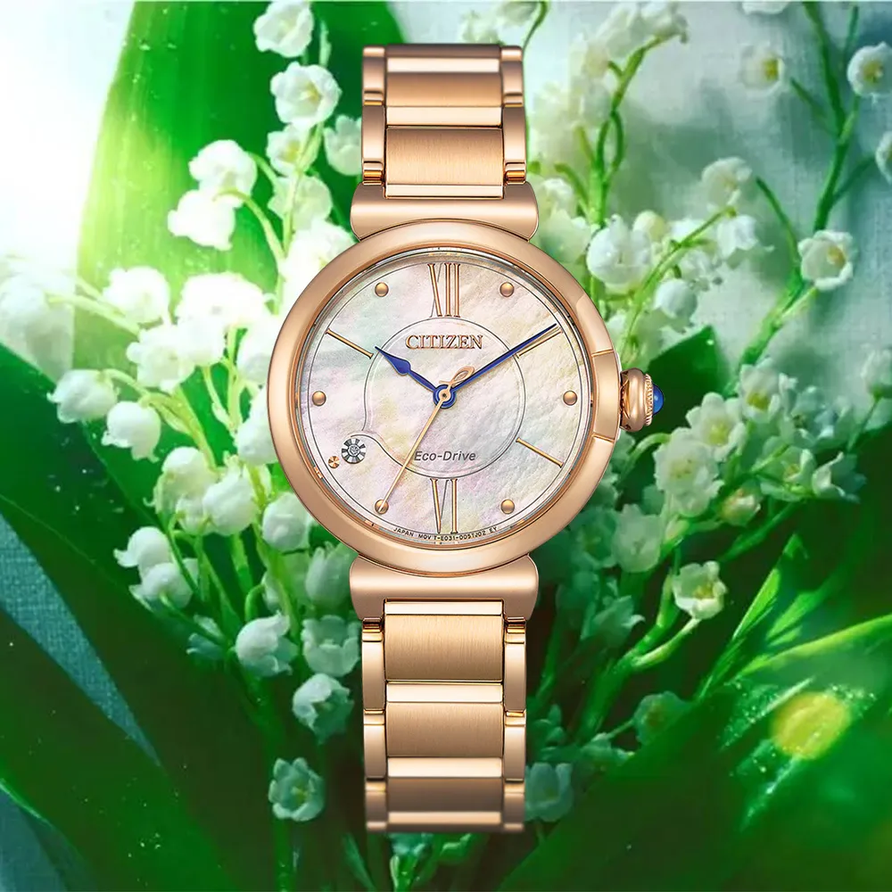 【CITIZEN 星辰】 L系列 May bells鈴蘭花女錶 EM1073-85Y 29.5mm 現代鐘錶 歷史價格詳細信息