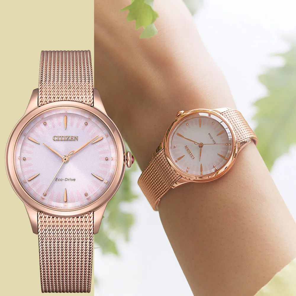 CITIZEN星辰 L氣質光動能絹絲錶帶皮帶錶-桃粉32.5mmL(FD1100-10X) 歷史價格詳細信息