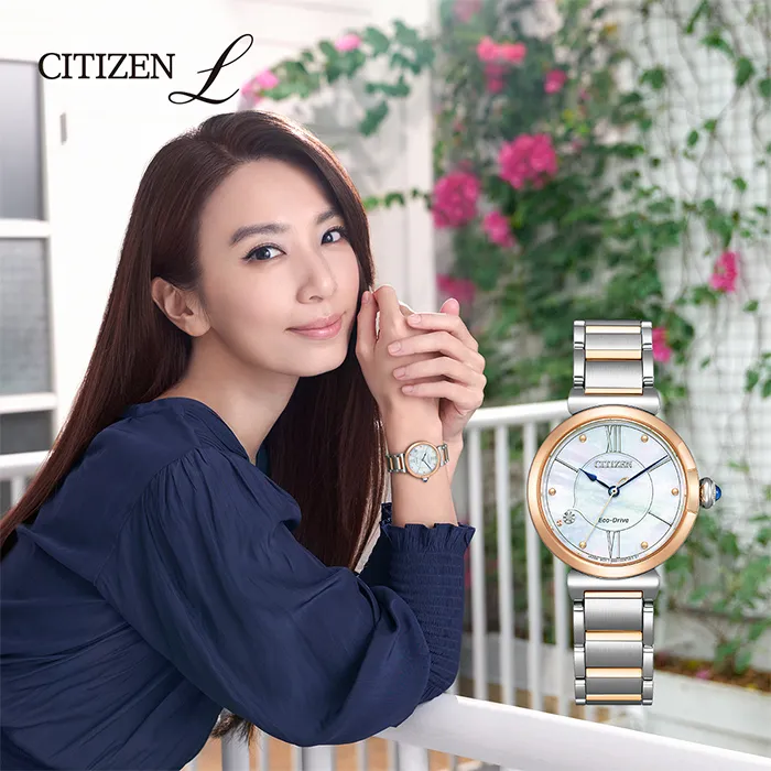CITIZEN 星辰表 /EM1074-82D/L 光動能 珍珠母貝 藍寶石水晶玻璃 不鏽鋼手錶 銀白x玫瑰金 29mm 歷史價格詳細信息