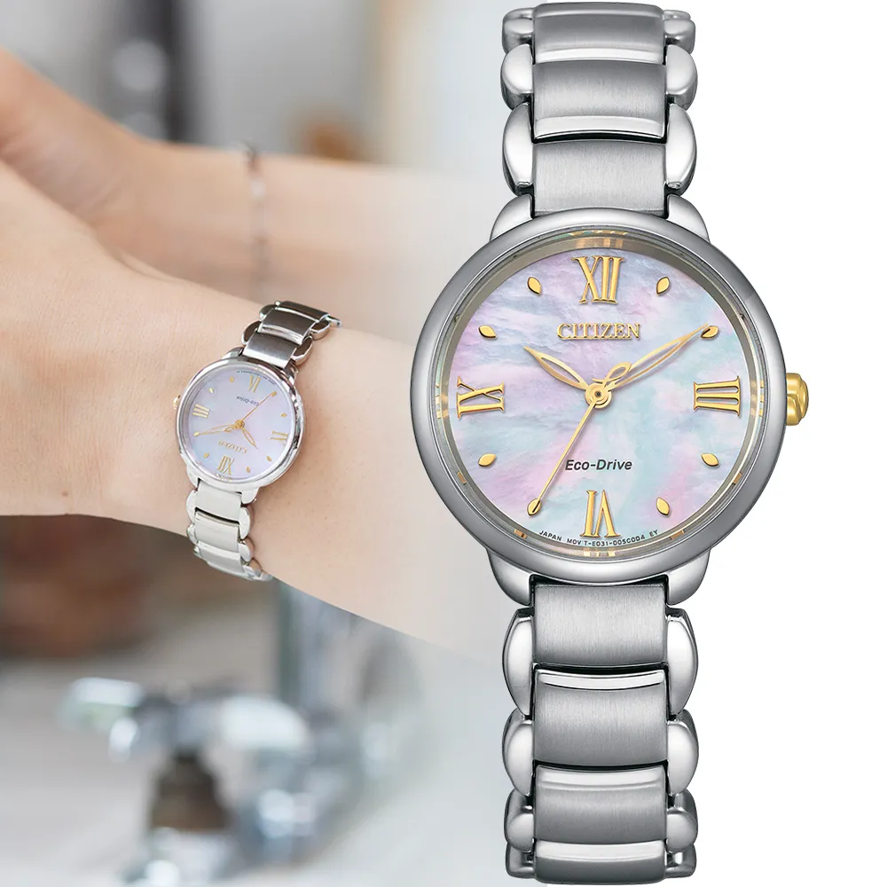 CITIZEN 星辰 光動能簡約優雅女錶-28mm銀EM0631-83D 歷史價格詳細信息