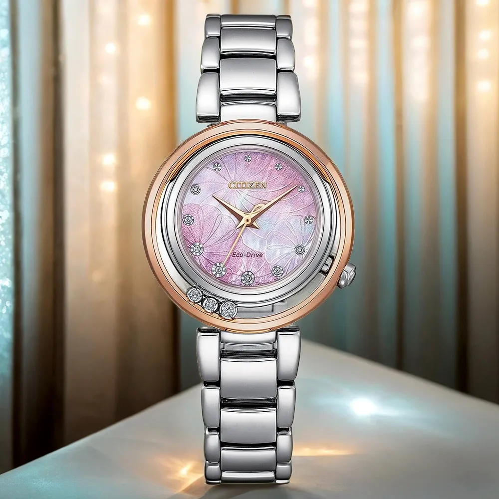 CITIZEN 星辰 L系列 光動能鑽石女錶-30mm EM0583-84A 歷史價格詳細信息