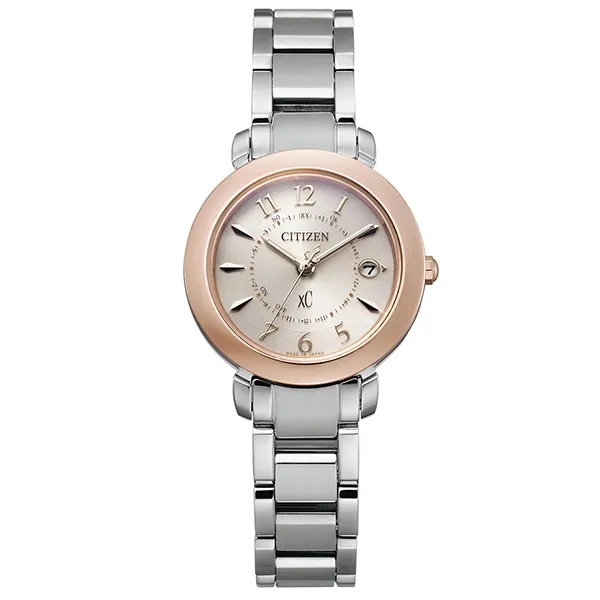 CITIZEN 星辰 XC 鈦金屬光動能電波萬年曆女錶 ES9468-51W 歷史價格詳細信息