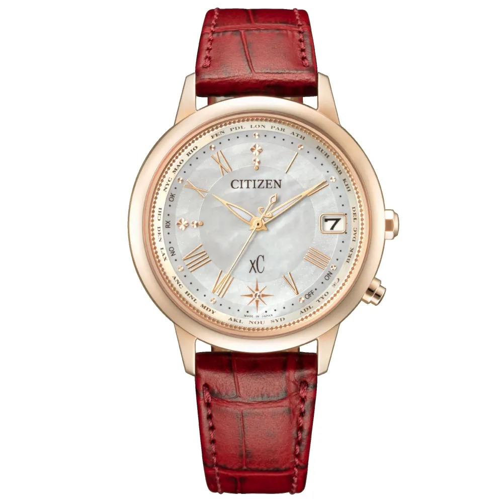 CITIZEN CB1105-02W《xC 田馥甄 代言款》36mm/超輕鈦金屬/光動能電波萬年曆女款/櫻花粉金 歷史價格詳細信息