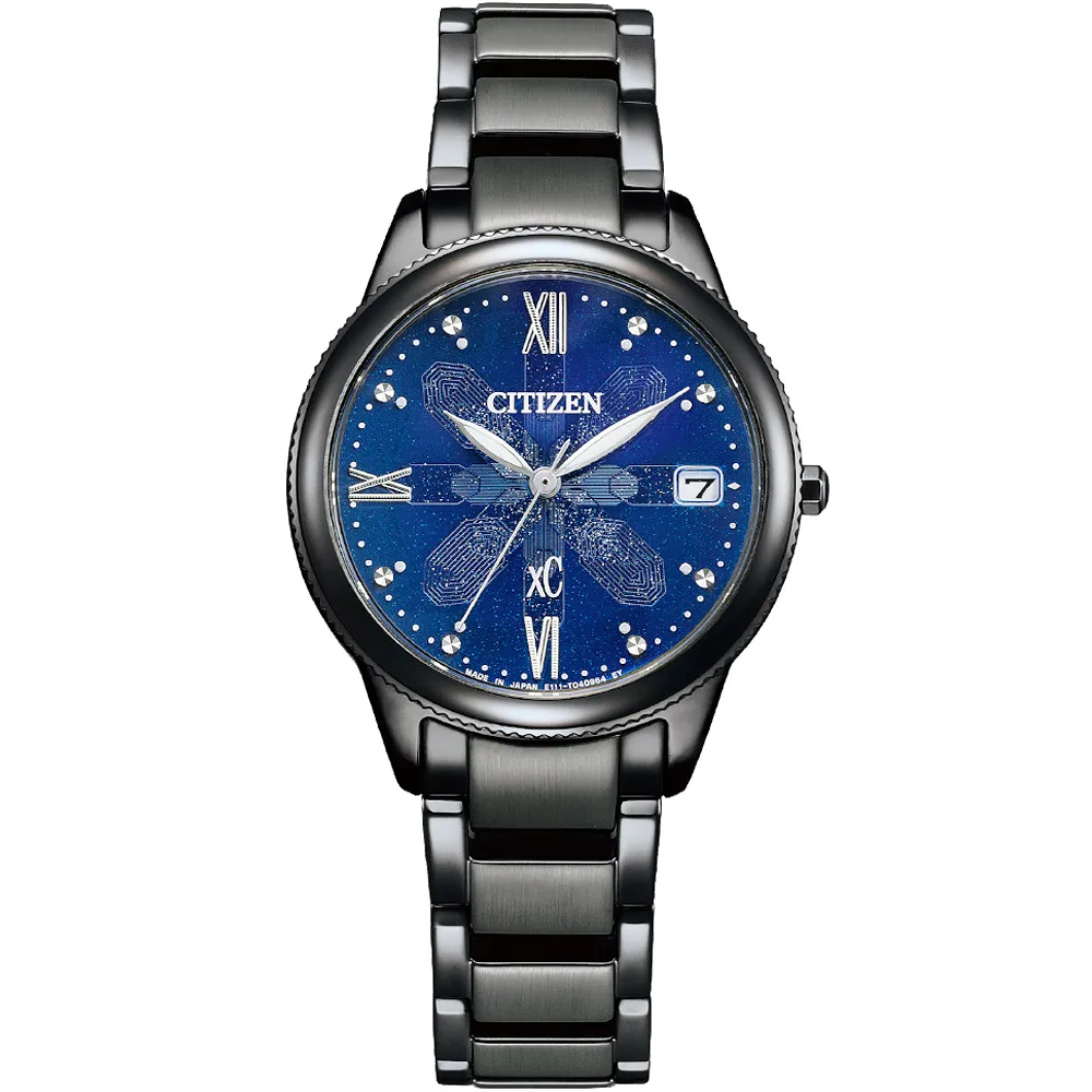 【CITIZEN】星辰 xC EO1234-51A 羅馬字 藍寶石鏡面 日期 鋼錶帶 光動能女錶 銀/玫瑰金 32mm 歷史價格詳細信息