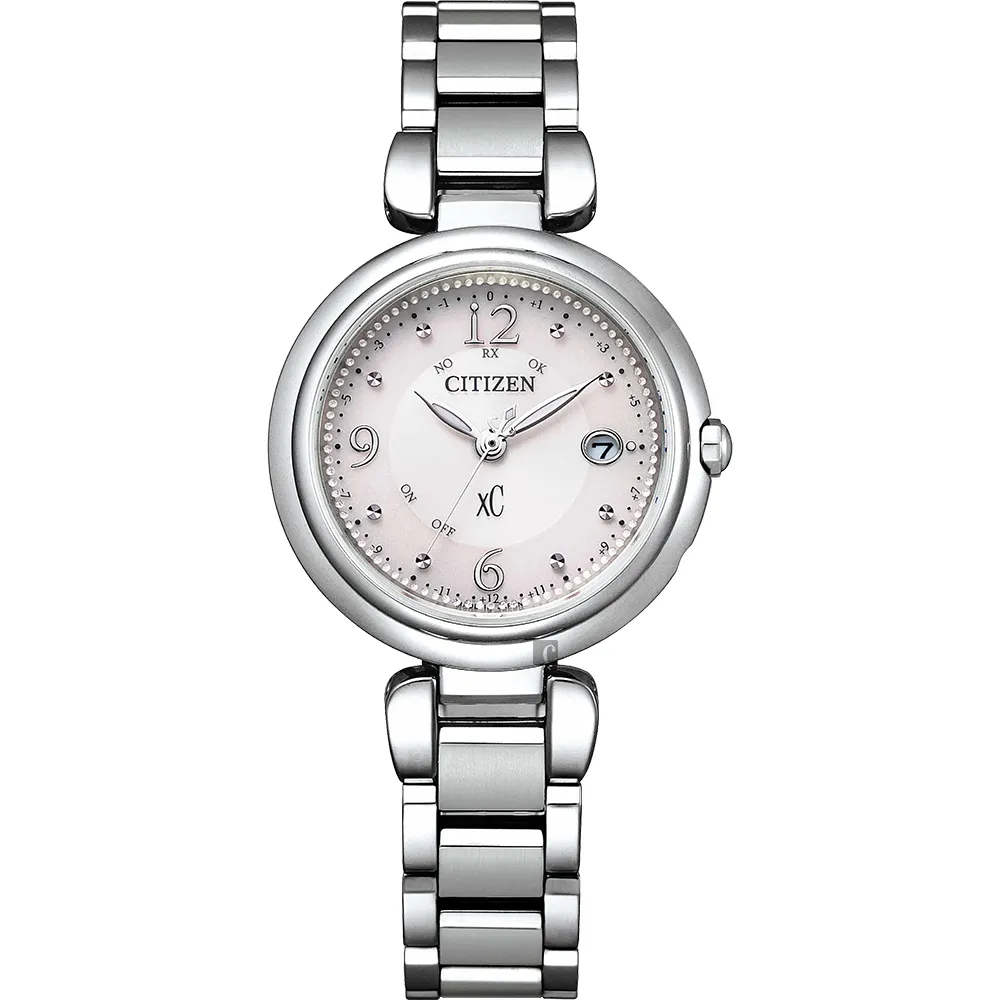 CITIZEN 星辰 XC 鈦金屬光動能電波萬年曆女錶 ES9468-51W 歷史價格詳細信息