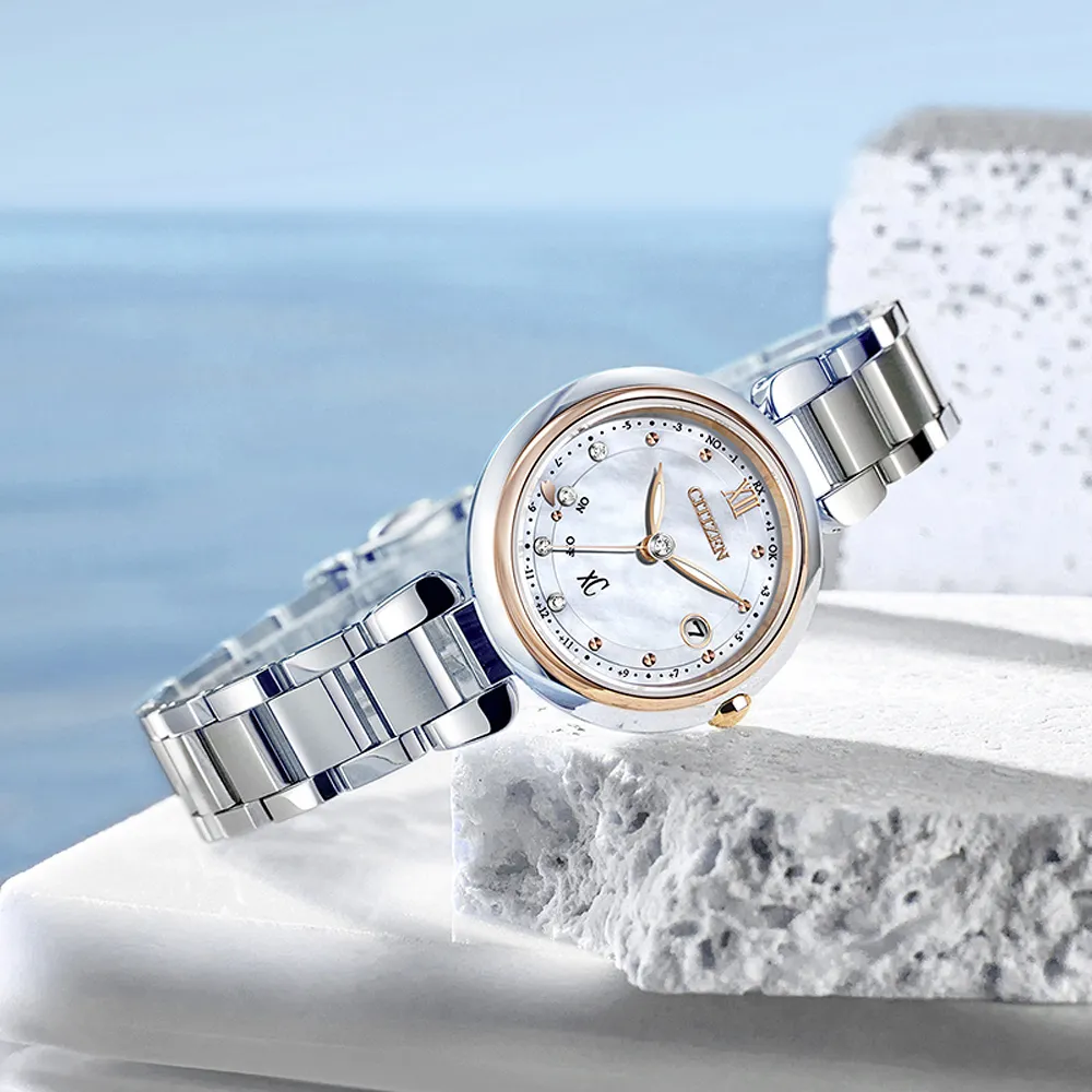 CITIZEN 星辰 XC 輕奢光 深邃藍 超級鈦 光動能電波女錶(ES9490-61L) 歷史價格詳細信息