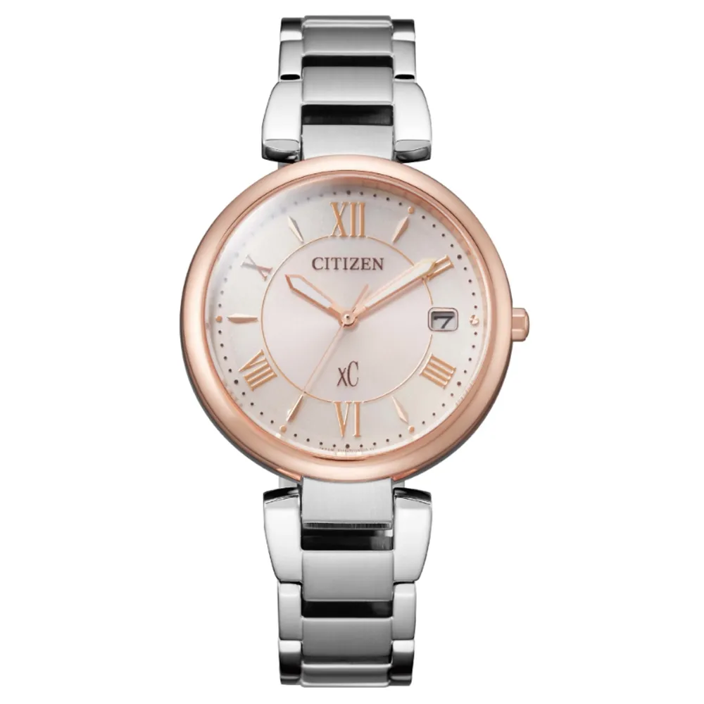 CITIZEN 星辰 XC 亞洲限定 Hebe田馥甄廣告款 鈦 光動能電波萬年曆女錶 CB1107-58A 歷史價格詳細信息