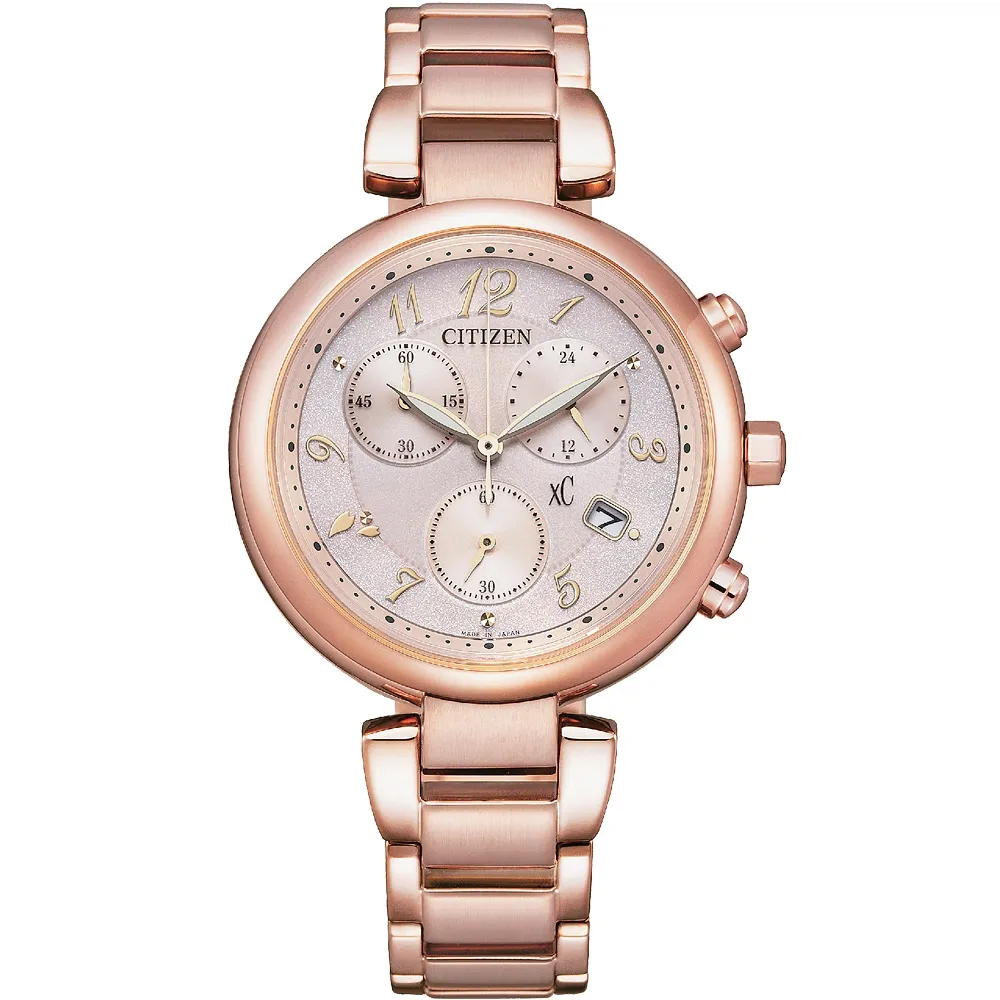 CITIZEN FB1452-66X《XC 田馥甄 代言》35mm/光動能計時女款/藍寶石水晶鏡面/玫瑰金【第一鐘錶】 歷史價格詳細信息