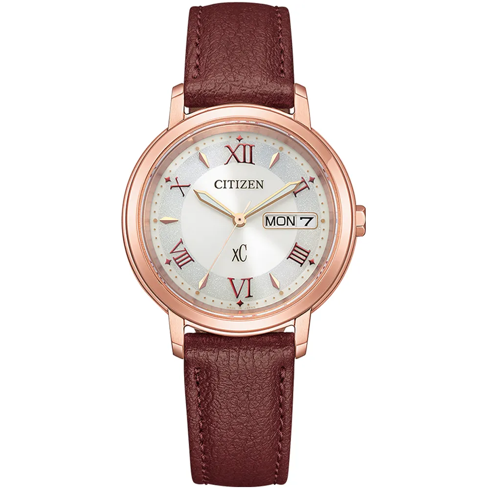 CITIZEN 星辰 xC 亞洲限定款光動能優雅氣質腕錶/玫瑰金x銀/32.5mm/EW2425-57W 歷史價格詳細信息