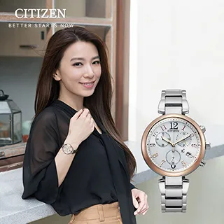 CITIZEN 星辰 XC 光動能計時女錶-粉x銀/35mm FB1450-53W 歷史價格詳細信息