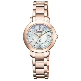 CITIZEN ES9444-50B《xC 田馥甄 鈦金屬款》27mm/光動能電波萬年曆女款/櫻花粉紅金【第一鐘錶】 歷史價格詳細信息