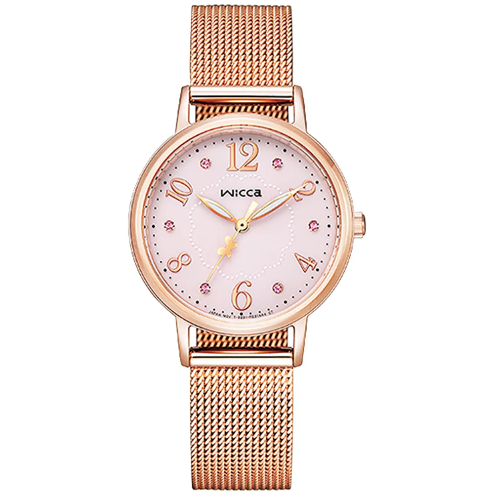 CITIZEN 星辰 Wicca 少女系列 限量 七夕情人節推薦 太陽能女錶 套錶-30.2mm KP5-166-12 歷史價格詳細信息
