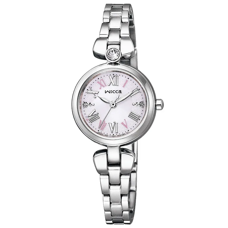 【CITIZE星辰】 WICCA 星飾系列 幸運女神 不鏽鋼白蝶貝女錶 23.5mm (KP5-662-13) 歷史價格詳細信息