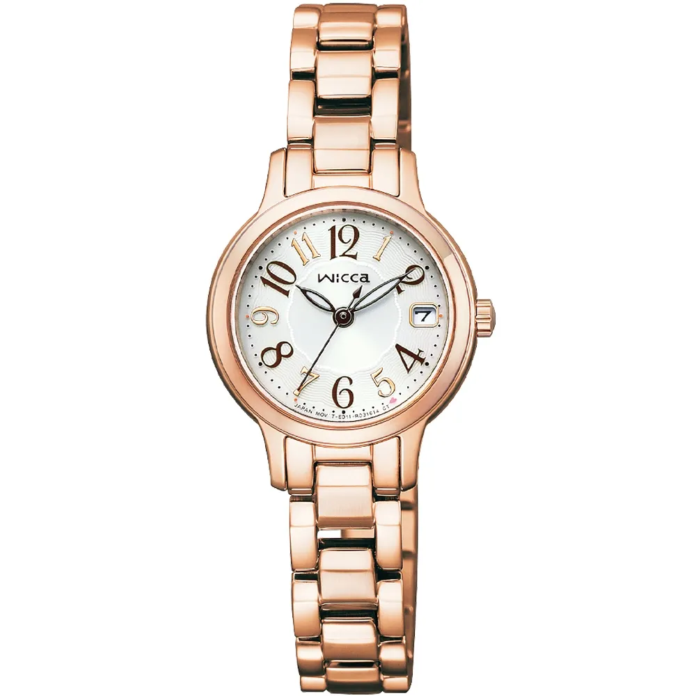 CITIZEN wicca玫瑰金公主系列太陽能腕錶KH4-912-90 歷史價格詳細信息