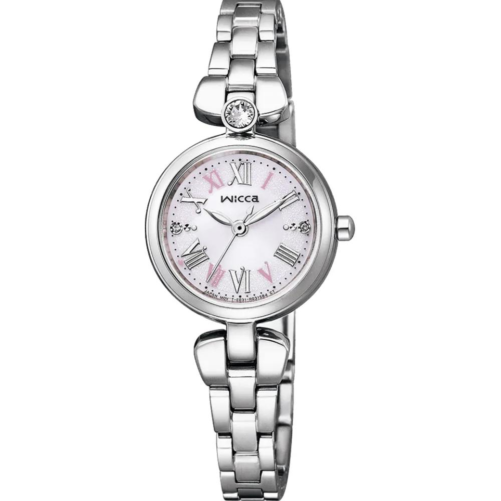 【CITIZEN 星辰】WICCA粉紅寶石的天使羅馬寶石女錶KP5-662-11 歷史價格詳細信息