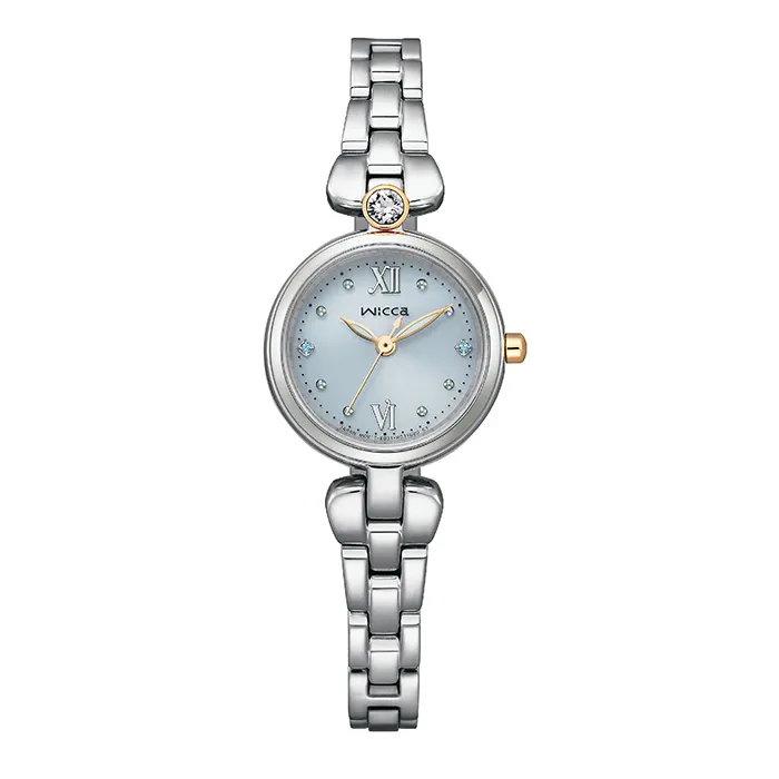 【CITIZE星辰】 WICCA 星飾系列 幸運女神 不鏽鋼白蝶貝女錶 23.5mm (KP5-662-13) 歷史價格詳細信息