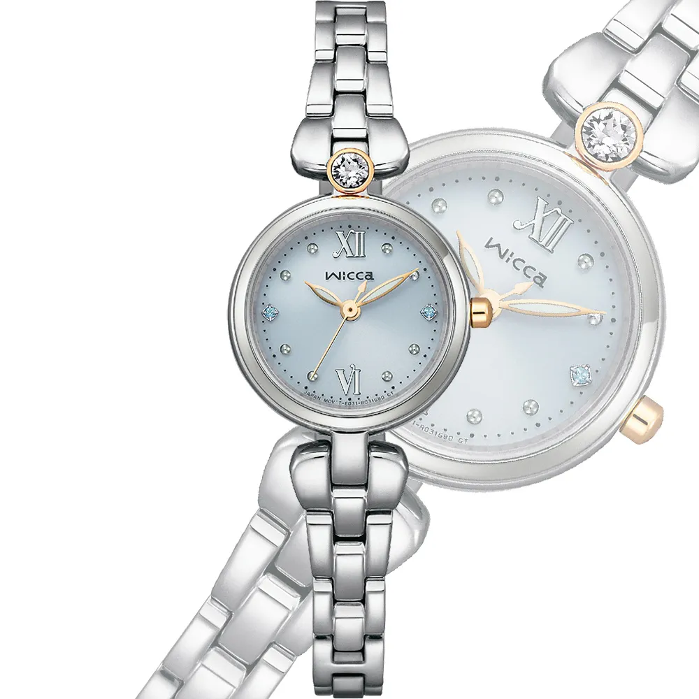 CITIZEN wicca 璀璨水晶 小巧太陽能女錶-KP5-662-91 歷史價格詳細信息