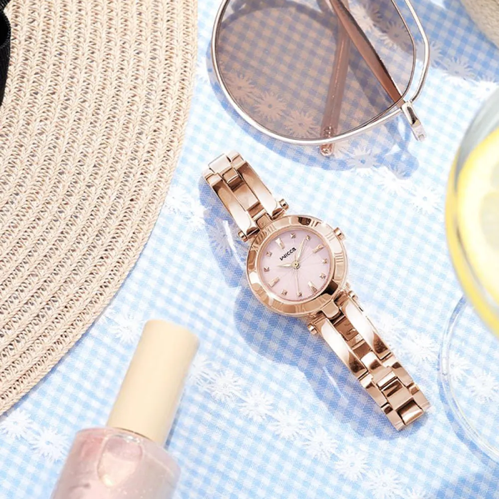 【CITIZEN】星辰 Wicca 手環造型 KP2-621-93 羅馬字 太陽能 鋼錶帶女錶 粉/玫瑰金 24mm 價格比較,價格查詢,歷史價格詳細信息