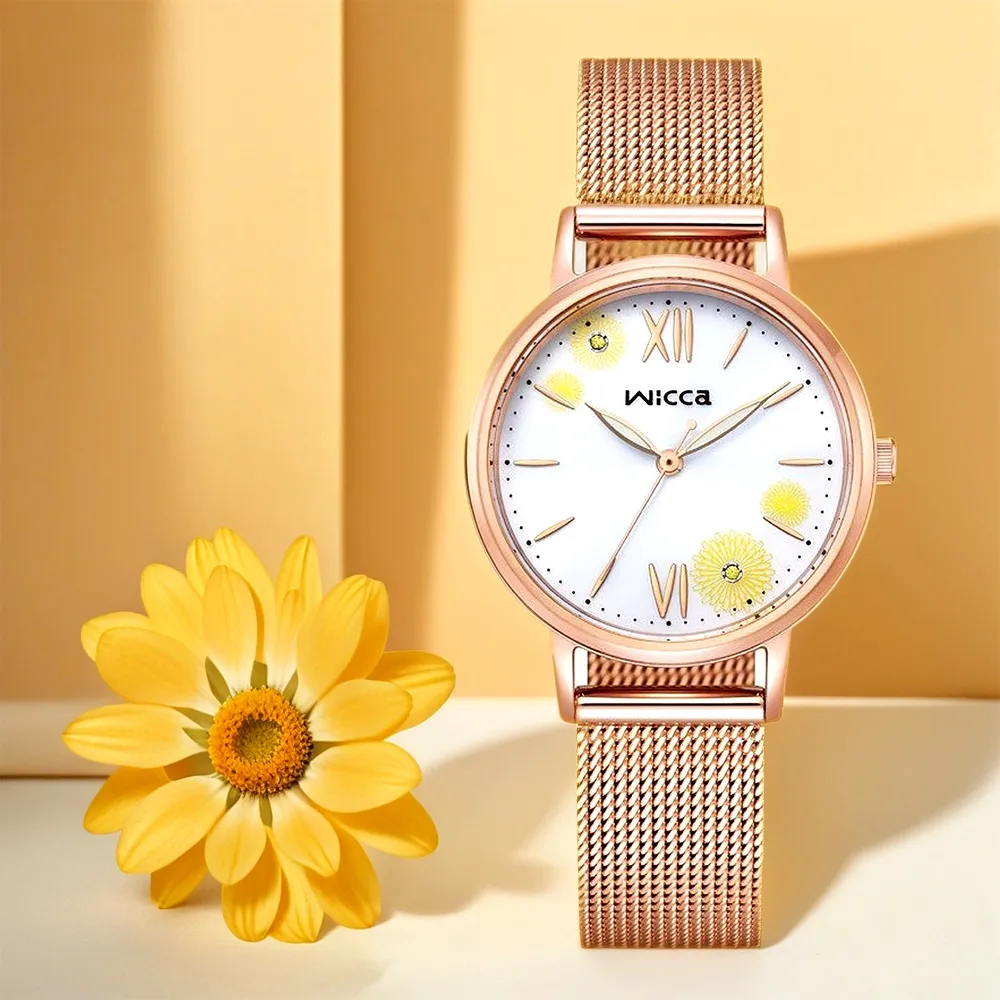 CITIZEN 星辰 wicca 少女系列 花中蝶影聖誔節限定款太陽能女錶 KP5-166-15 歷史價格詳細信息