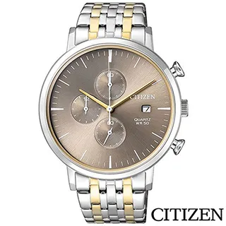 CITIZEN 星辰 時尚都會三眼計時錶/藍/44mm/AN8201-57L 歷史價格詳細信息