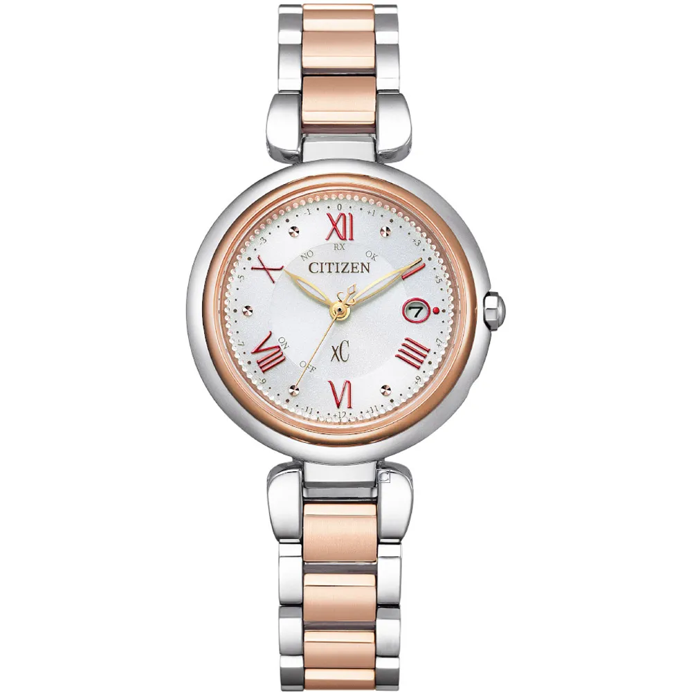 CITIZEN 星辰 xC系列 知性浪漫鈦金屬光動能電波錶-ES9468-51W 歷史價格詳細信息