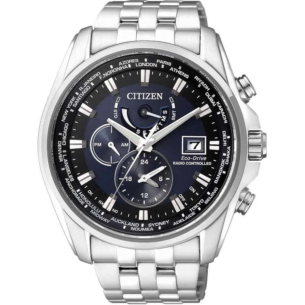 CITIZEN AT9031-52L《藍正龍x吳慷仁 廣告款 光動能電波錶》44mm/全球接收/藍面【第一鐘錶】 歷史價格詳細信息