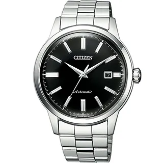 CITIZEN / NK0000-95E / 簡約紳士 機械錶 自動上鍊 日期顯示 不鏽鋼手錶 黑色 41mm 歷史價格詳細信息
