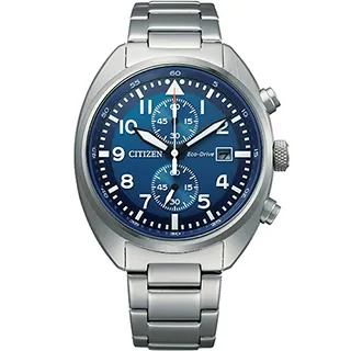 CITIZEN Eco-Drive 撼動自我光動能三眼計時腕錶-黑x銀 歷史價格詳細信息