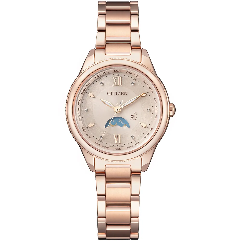 【CITIZEN 星辰】心蕊．輕奢限定款 XC系列 星耀璀璨白蝶貝光動能電波鈦金屬腕錶/銀(ES9466-65W) 歷史價格詳細信息