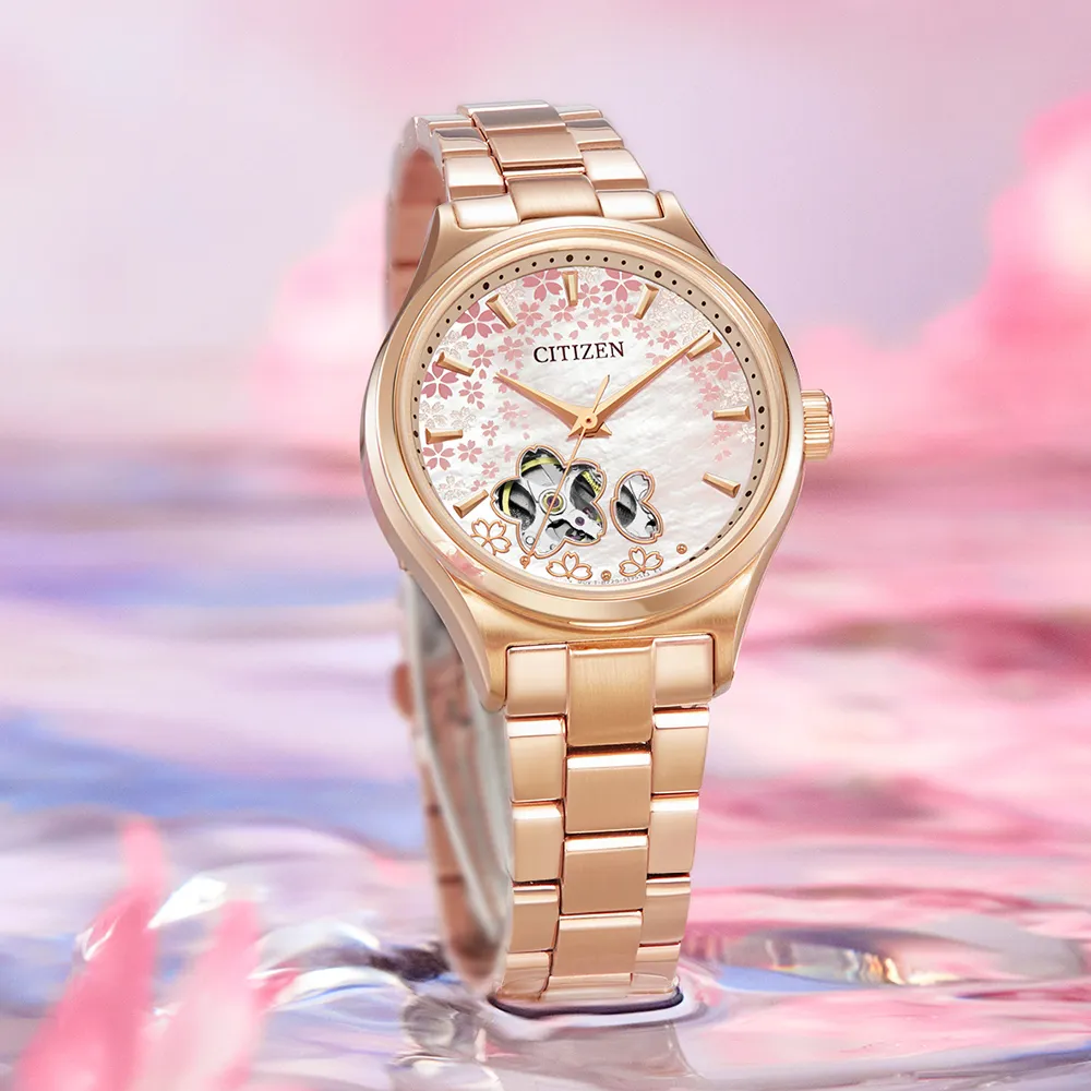 CITIZEN星辰 櫻花限定款機械套組腕錶PC1017-61Y 歷史價格詳細信息