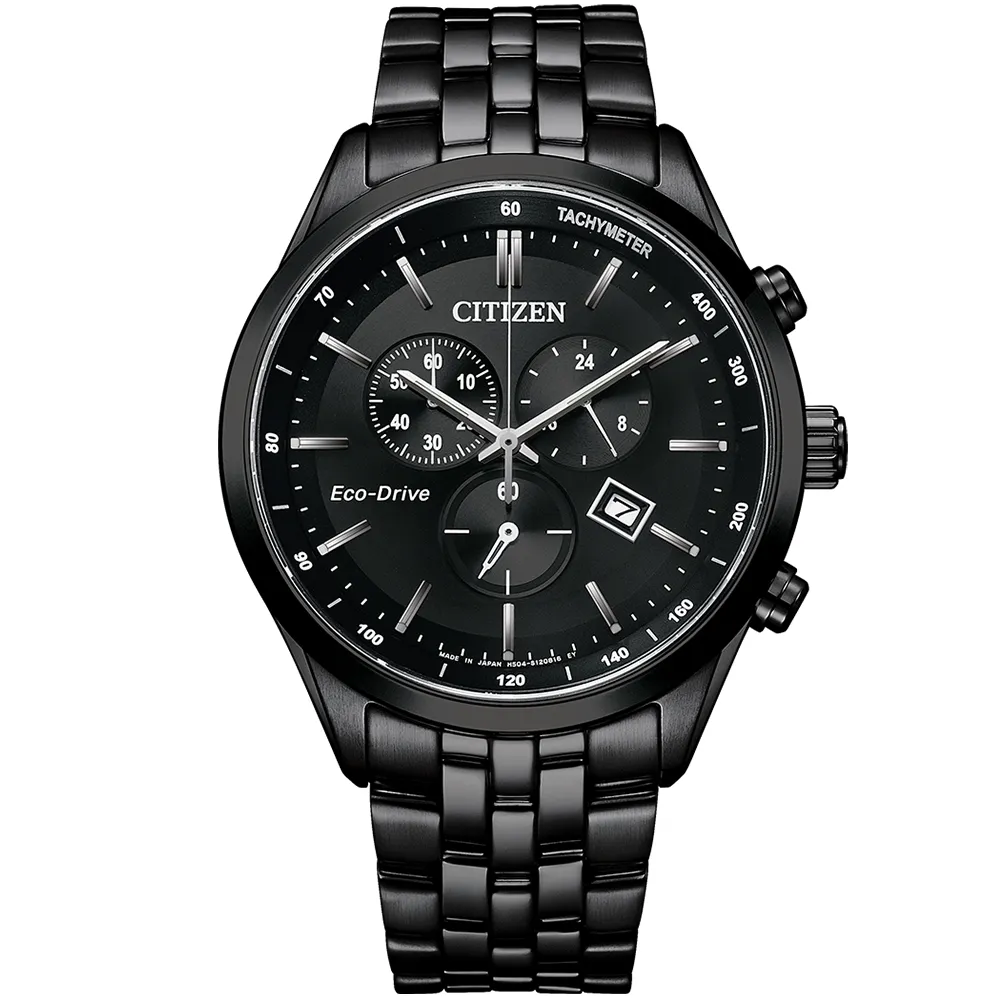 CITIZEN 星辰 光動能三眼計時錶/鐵灰/44.75mm/CA4567-82H 歷史價格詳細信息