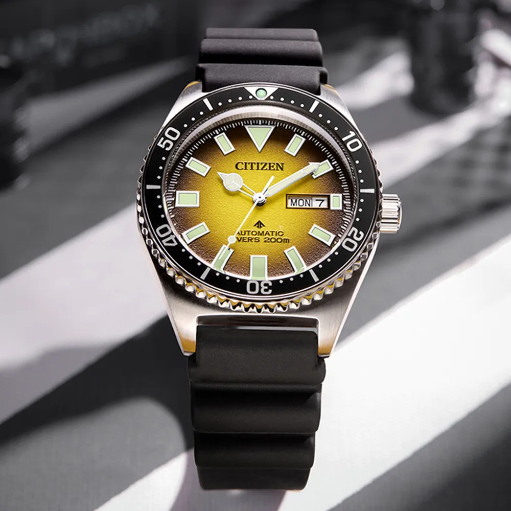 CITIZEN 星辰 PROMASTER 新NY012復古多彩潛水機械錶-黃41mm(NY0120-01X) 歷史價格詳細信息