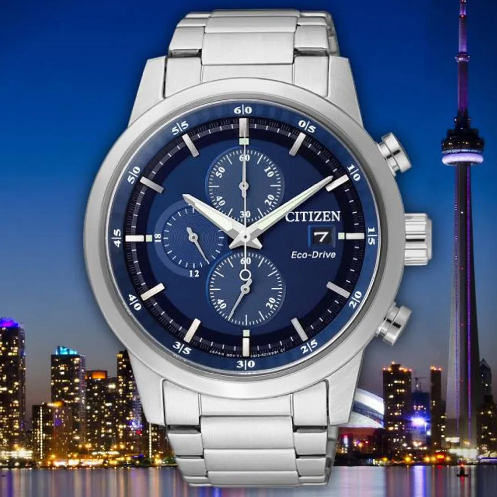 CITIZEN星辰 Chronograph系列 亞洲限定 光動能計時腕錶 42.5mm/CA0770-81L 歷史價格詳細信息