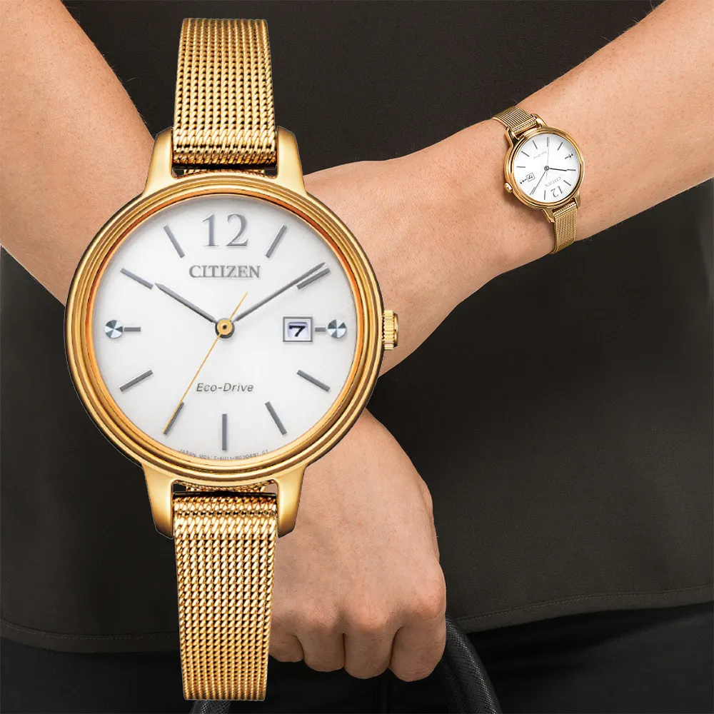 CITIZEN星辰 LADYS系列 光動能氣質簡約腕錶 28mm/EM0631-83D 歷史價格詳細信息