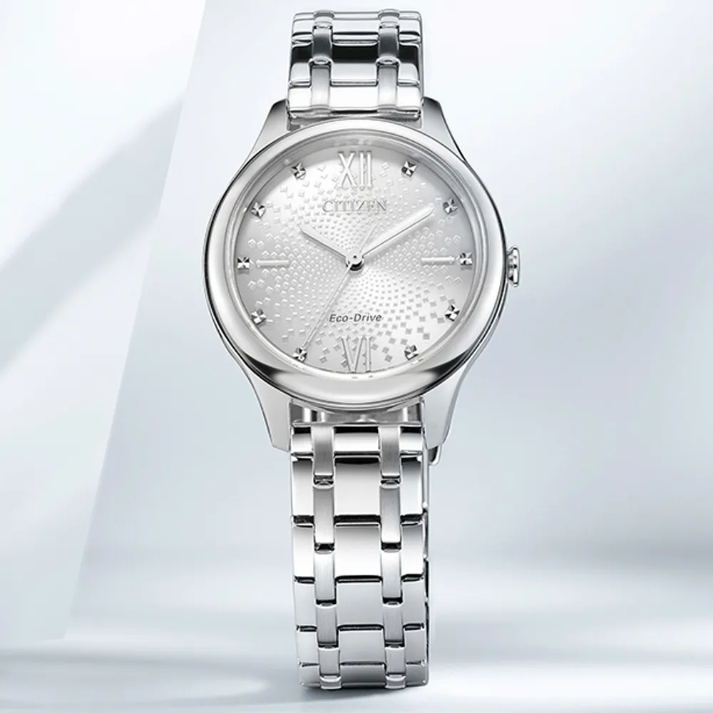 CITIZEN星辰 LADYS系列 光動能 經典大三針腕錶 34mm / EM0419-11D 歷史價格詳細信息
