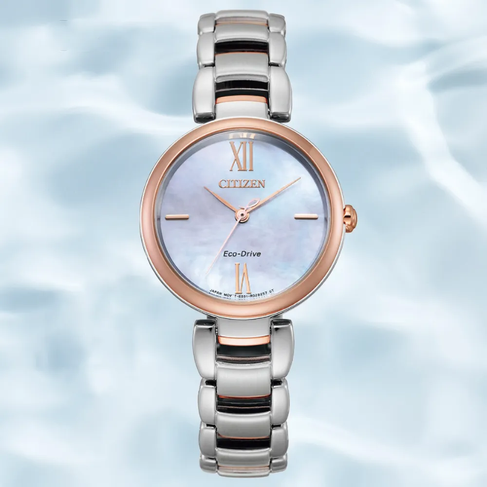 CITIZEN 星辰 L系列光動能白蝶貝典雅真鑽腕錶/金/30mm/EM0919-85Y 歷史價格詳細信息