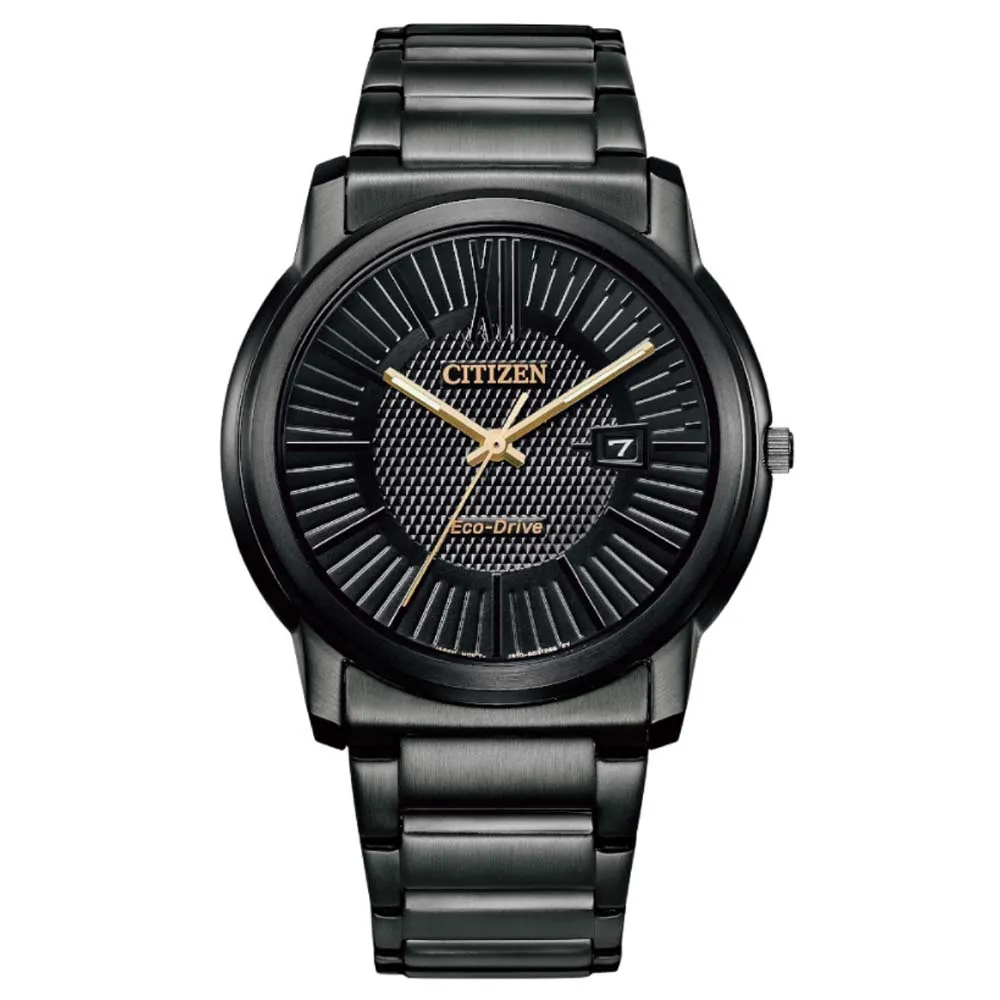 CITIZEN 星辰 PAIR 光動能時尚簡約潮男腕錶-黑面 鋼帶42mm AW1217-83E 歷史價格詳細信息