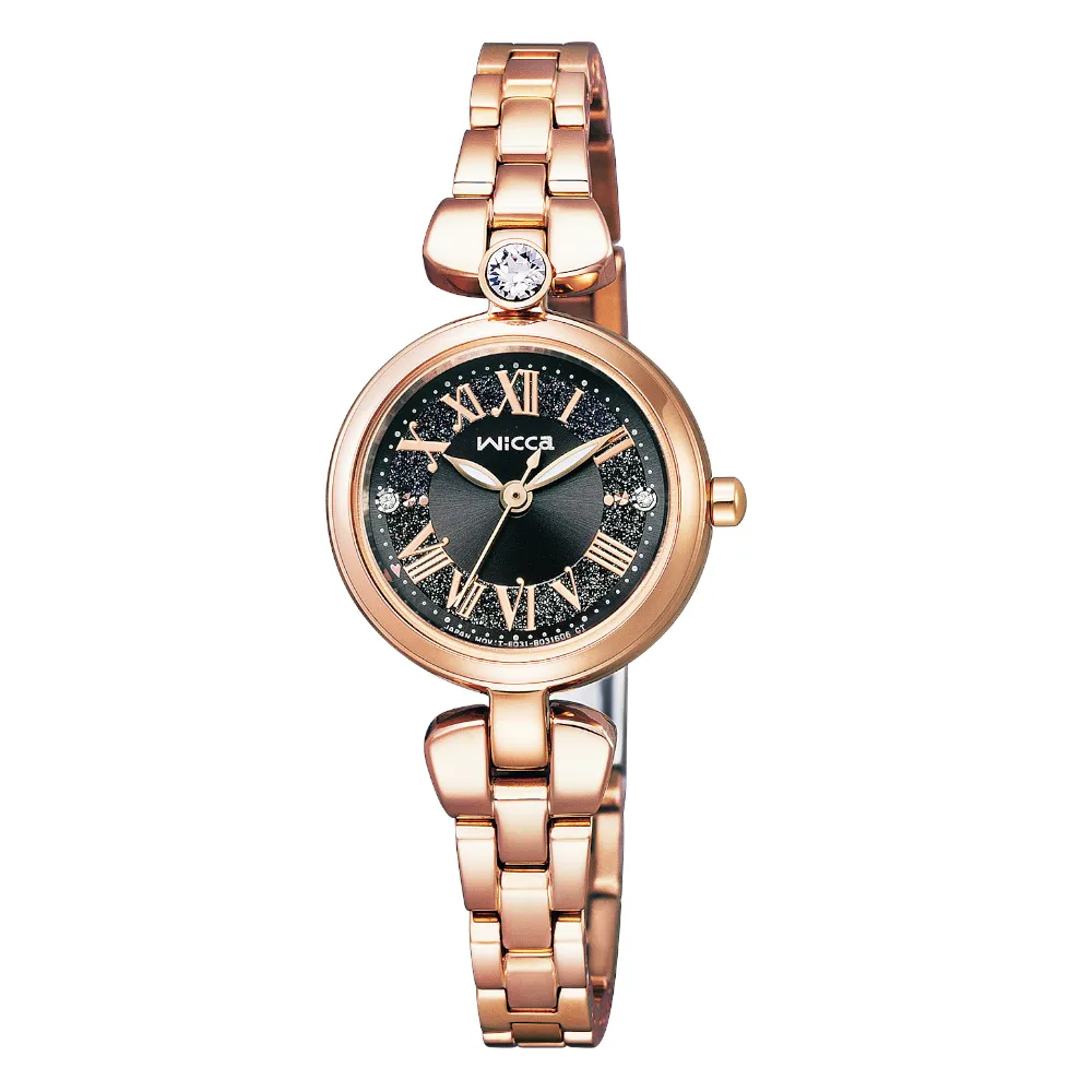 WICCA 春暖花開皮革腕錶-酒紅X粉 歷史價格詳細信息