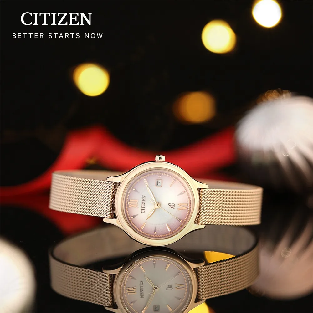 CITIZEN 星辰錶 光動能七夕限定珍愛女錶-34.5mm/玫瑰金x銀(EW2456-88D) 歷史價格詳細信息