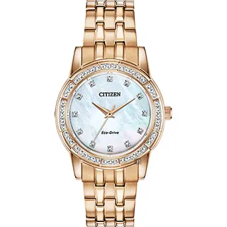 CITIZEN 星辰 (EM0973-55A) 羅馬假期光動能時尚錶玫瑰金色 歷史價格詳細信息