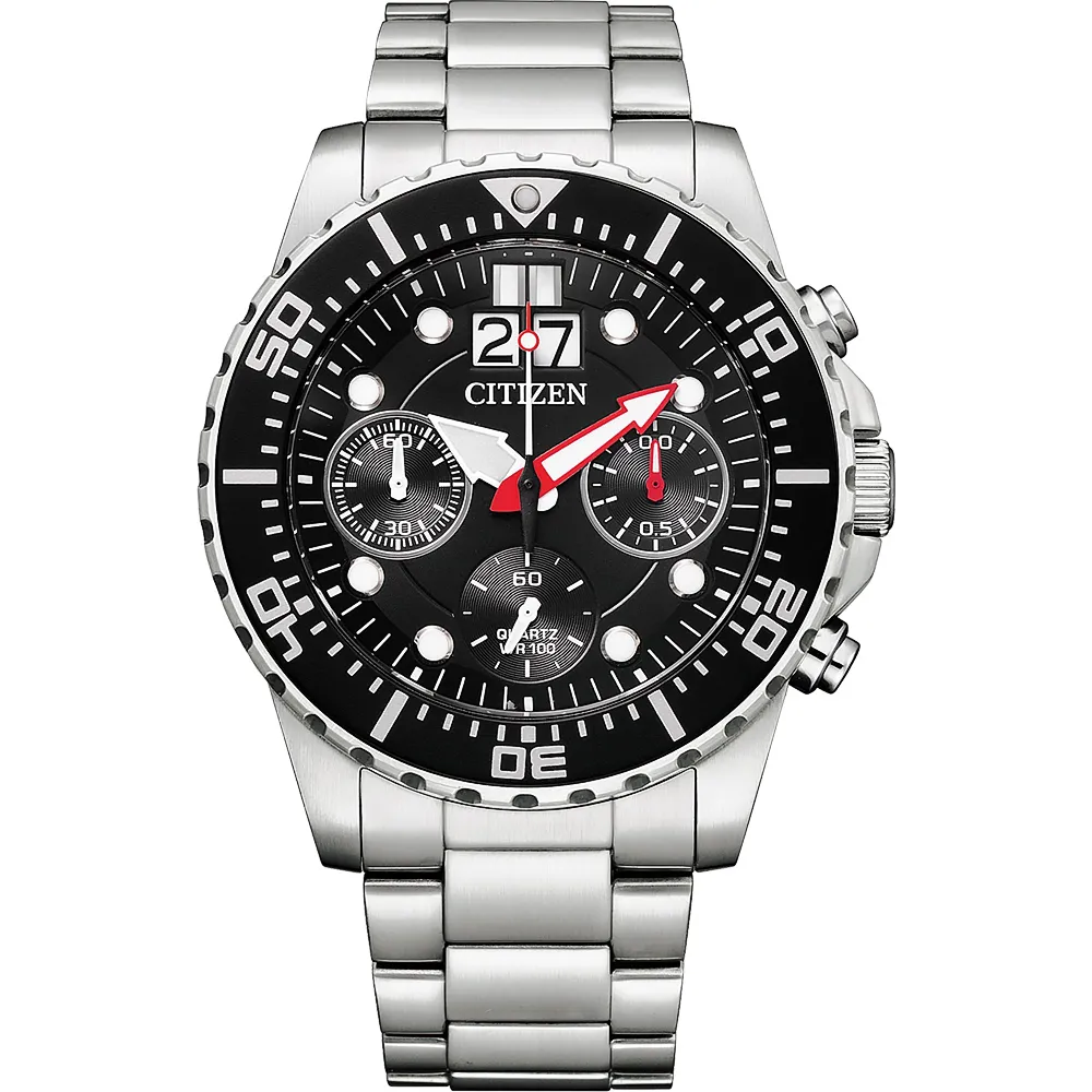 CITIZEN 星辰 Chronograph 計時手錶-黑面/43mm AI7000-83E 價格比較,價格查詢,歷史價格詳細信息