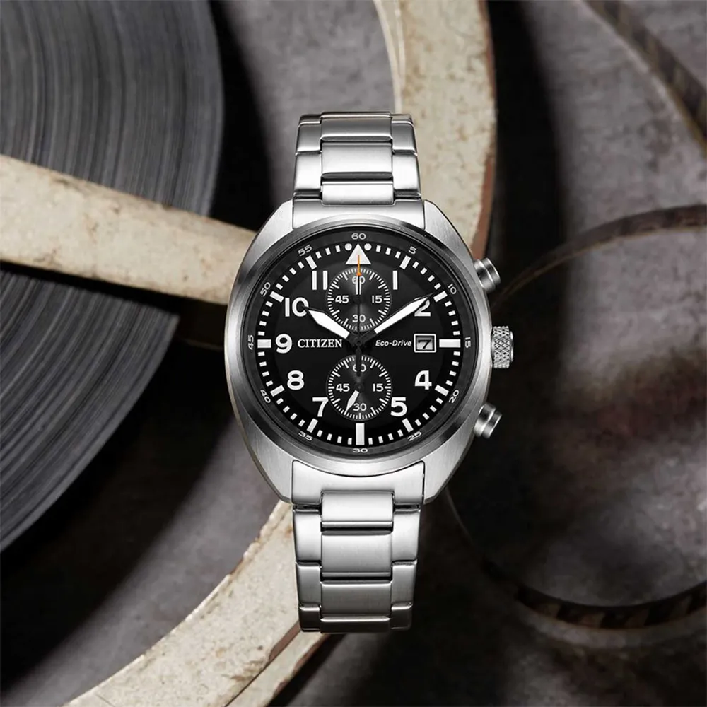 CITIZEN CA7040-85E《光動能運動飛行錶》41mm/三眼計時/100M防水/黑面【第一鐘錶】 歷史價格詳細信息