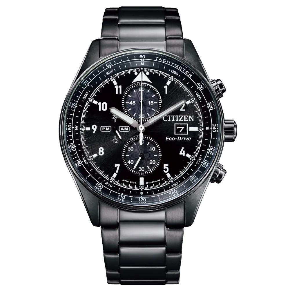 CITIZEN星辰 美式休閒三眼計時光動能腕錶CA4505-80L 歷史價格詳細信息