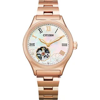 CITIZEN 星辰 星形鏤空機械女錶-34mm PC1009-27M 歷史價格詳細信息